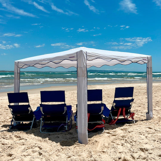 Luxury Large Red Label Solid White CoolCabana banner